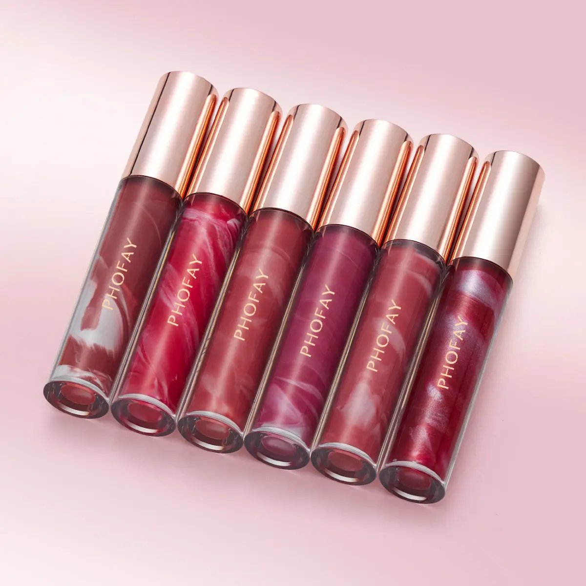 PHOFAY Rose Blooming Lip Gloss ,Hydrating & Subtly Tinted Shine Everware Hub