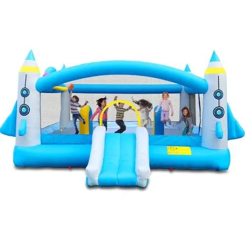 Kids Inflatable Jump 'n Slide Bouncer with Blower Everware Hub