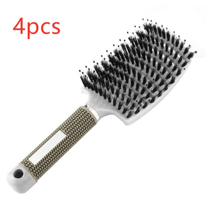 Hairbrush Anti Klit Brushy Haarborstel Women Detangler Hair Brush Bristle Nylon Scalp Massage  Teaser Hair Brush Comb Everware Hub