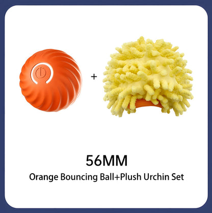 Smart Interactive Bouncing Ball for Dogs ,USB Rechargeable Self-Moving Pet Toy with Urchin Cover Everware Hub