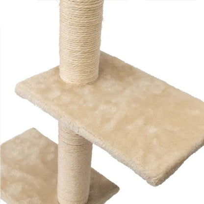 5 Pcs Wall Mounted Cat Climber Set  Floating Cat Shelves And Perches  Cat Activity Tree With Scratching Posts  Modern Cat Furniture Everware Hub