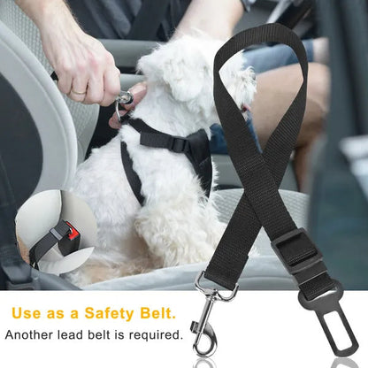 2Pcs Adjustable Pet Seat Belt Leash ,Safety Harness Leads for Dogs & Cats Everware Hub