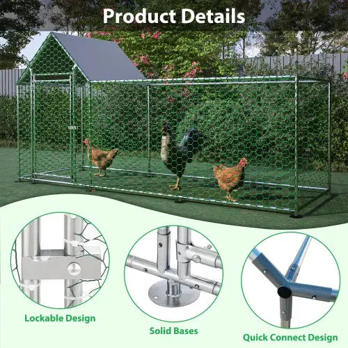 Poultry Habitat Cage With Lid For Chicken Coop Everware Hub