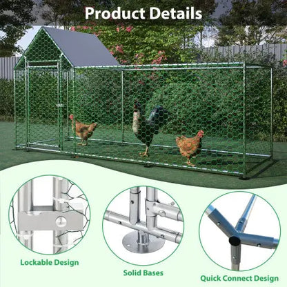 Poultry Habitat Cage With Lid For Chicken Coop Everware Hub