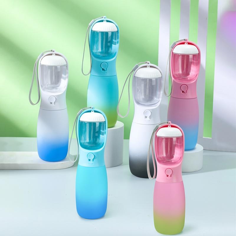 Pet Fashion Hydration Gradient Travel Kettle,Portable Pet Water Bottle for Dogs & Cats, Leak-Proof & Stylish Design Everware Hub