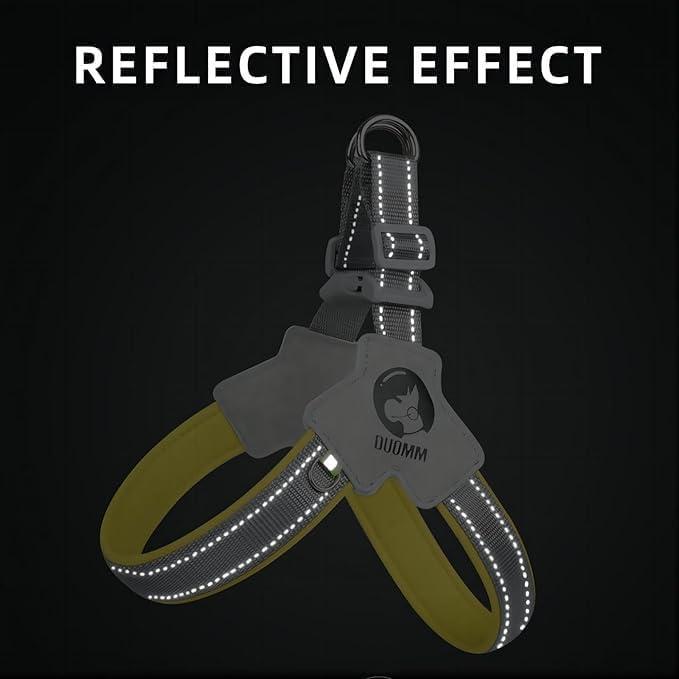 Pet Dog Cat Harness, Pet Harness With LeashSet, Adjustable Puppy Harness ComfortableReflective Easy Control Dog With Leather Leash,.No-Pull No Choke Pet Harness For TrainingWalking Everware Hub