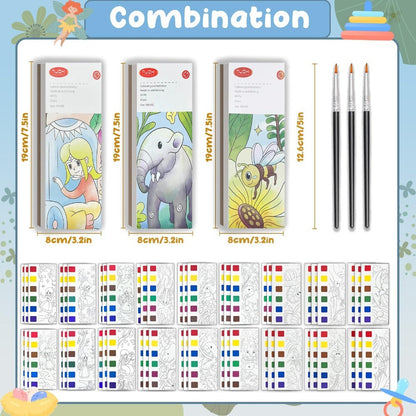 Watercolor Book Set of 3 – Premium Art Paper for Painting Everware Hub