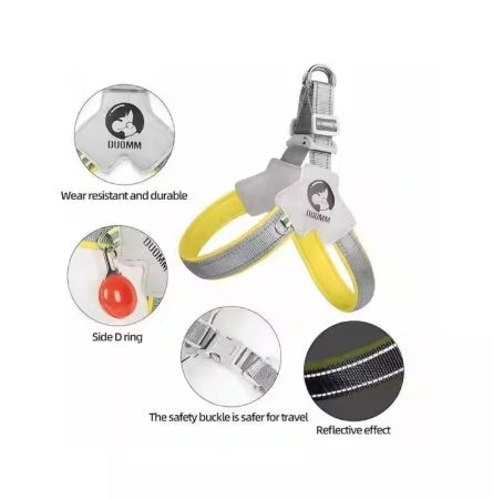 Adjustable Pet Dog Cat Harness with Leash, Comfortable, Reflective & Easy Control Everware Hub