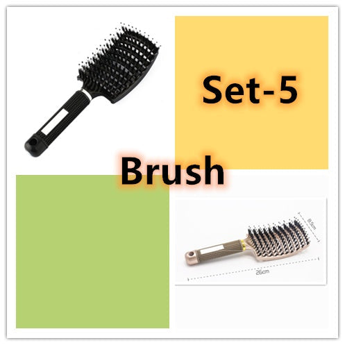 Hairbrush Anti Klit Brushy Haarborstel Women Detangler Hair Brush Bristle Nylon Scalp Massage  Teaser Hair Brush Comb Everware Hub