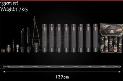 Multifunctional Tactical Walking Stick – Outdoor Defense Alpenstock for Hiking, Camping & Survival Everware Hub