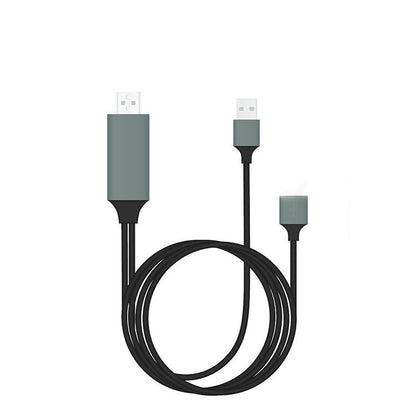 Type-C to HDMI 3-in-1 Projection Cable ,USB-C to HDMI/USB/Charging Adapter for Phone to TV/Monitor Display Everware Hub