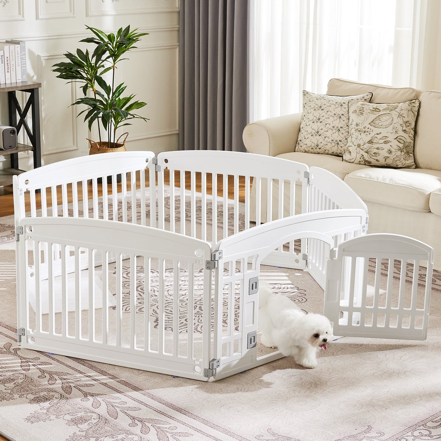 Dog Play Fence – Safe & Reliable Pet Playpen for Indoor and Outdoor Use Everware Hub