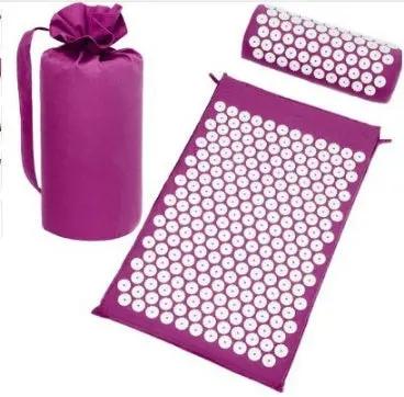 Acupressure Yoga Mat & Pillow Set – Massage Cushion for Back, Neck & Stress Relief Therapy Everware Hub