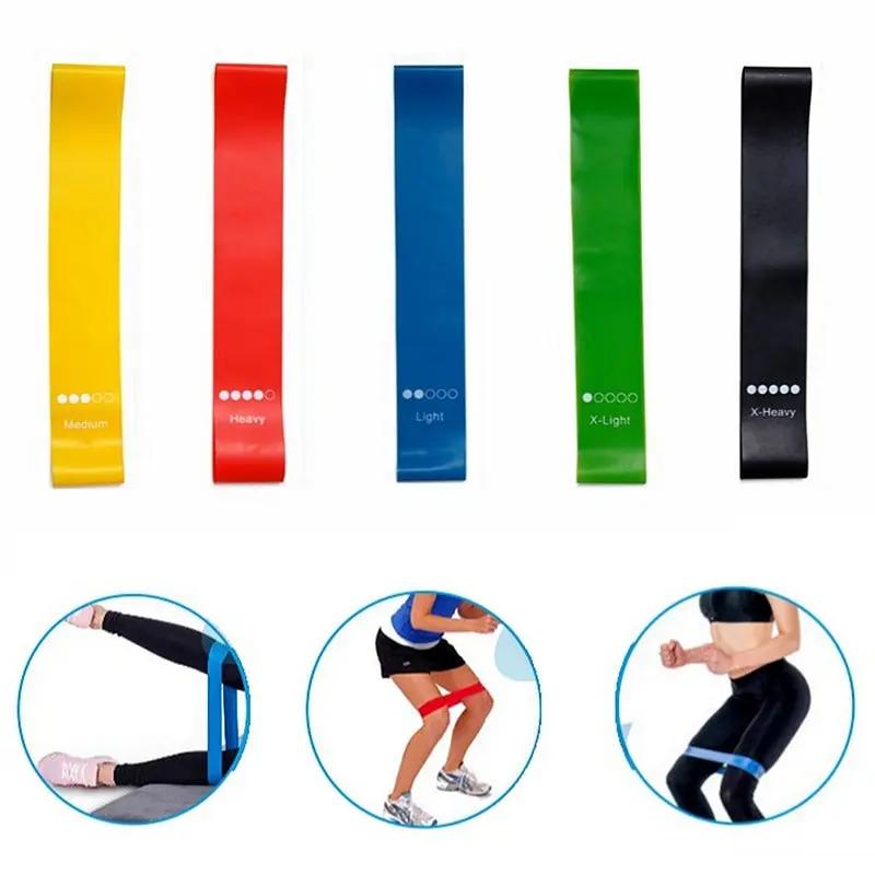 Yoga Resistance Bands Set – 0.35mm to 1.1mm Elastic Rubber Bands for Pilates, Home & Outdoor Workouts Everware Hub