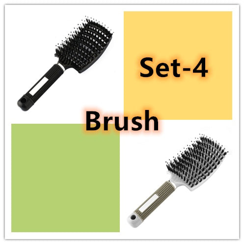 Hairbrush Anti Klit Brushy Haarborstel Women Detangler Hair Brush Bristle Nylon Scalp Massage  Teaser Hair Brush Comb Everware Hub