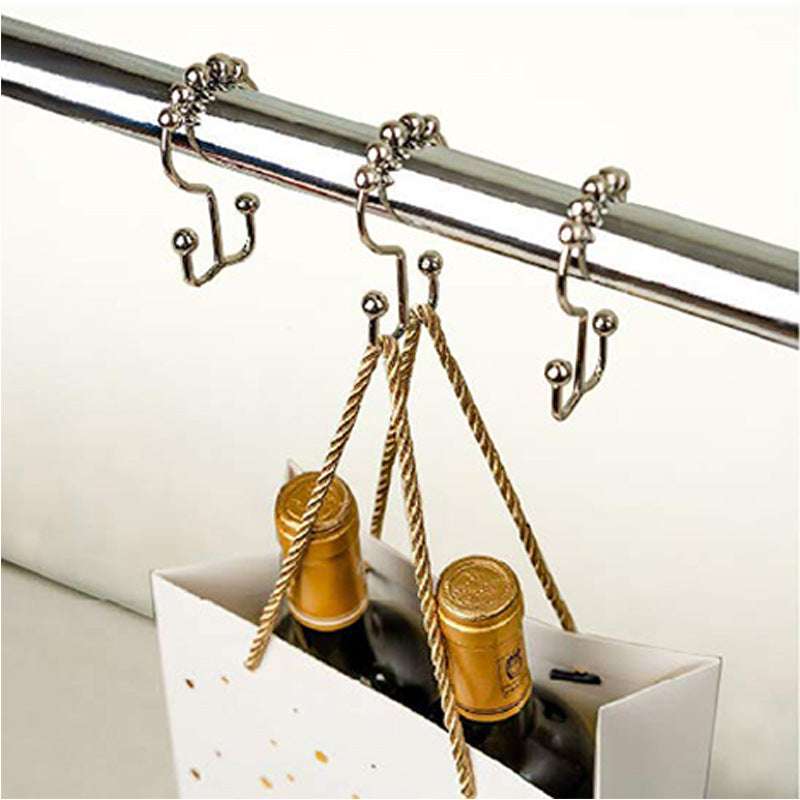 Stainless Steel Mountain Curtain Hooks for Drapes – Heavy Duty Modern Design