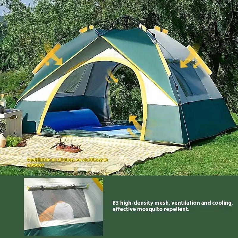 Tent Outdoor Camping 3-4 People Automatic Quickly Open Everware Hub