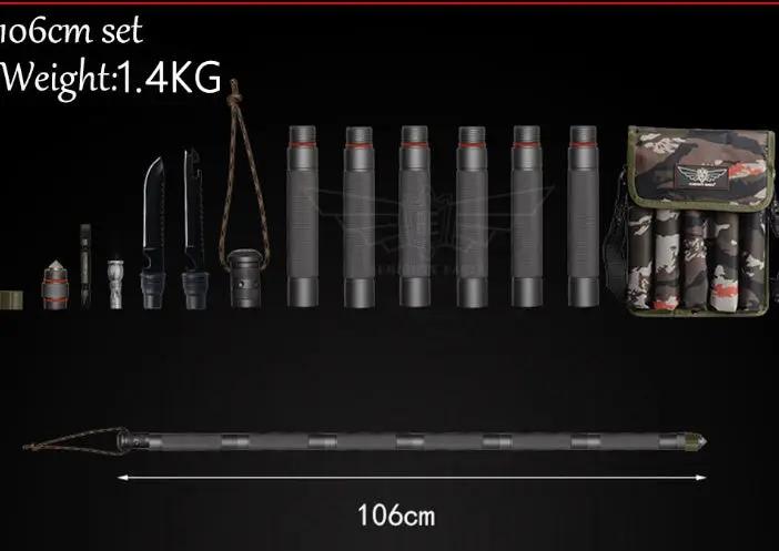 Multifunctional Tactical Walking Stick – Outdoor Defense Alpenstock for Hiking, Camping & Survival Everware Hub