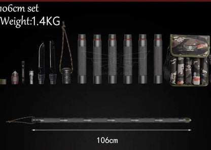 Multifunctional Tactical Walking Stick – Outdoor Defense Alpenstock for Hiking, Camping & Survival Everware Hub