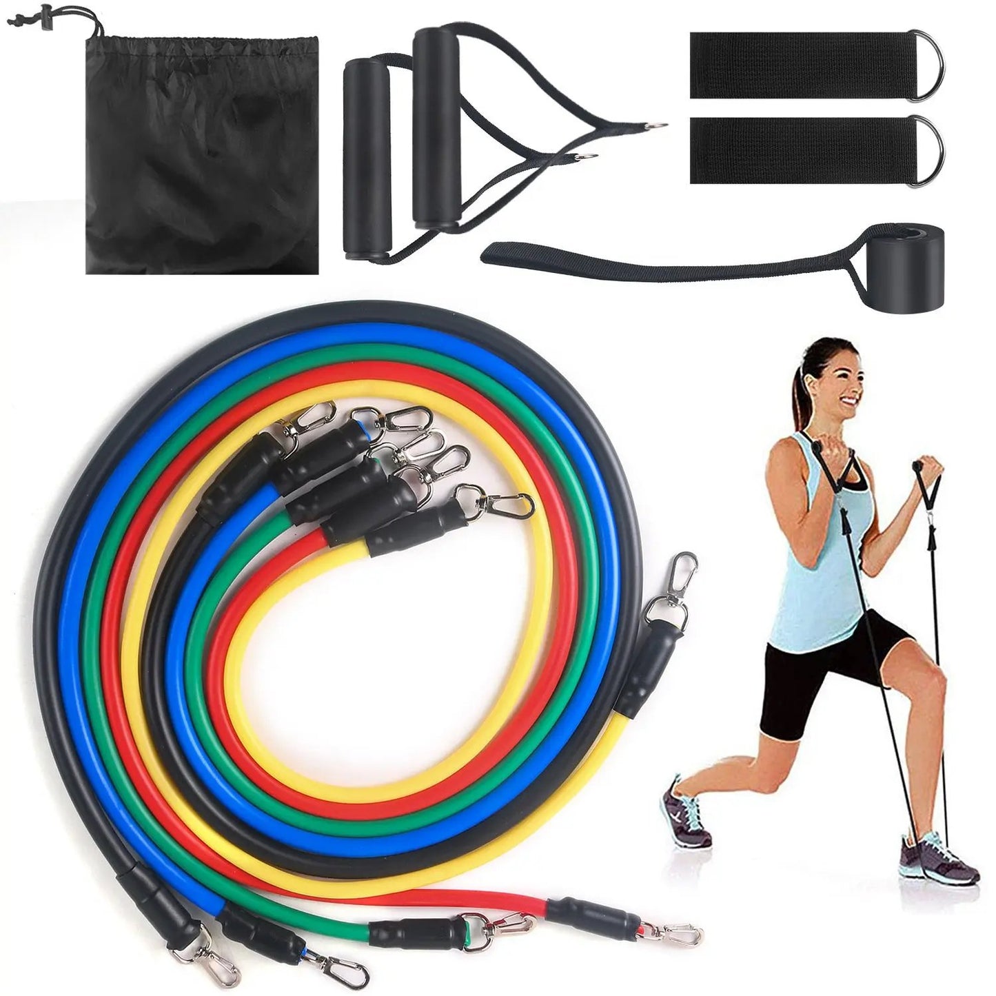 Fitness Rally Elastic Rope , Resistance Band for Strength Training, Yoga & Home Workouts Everware Hub