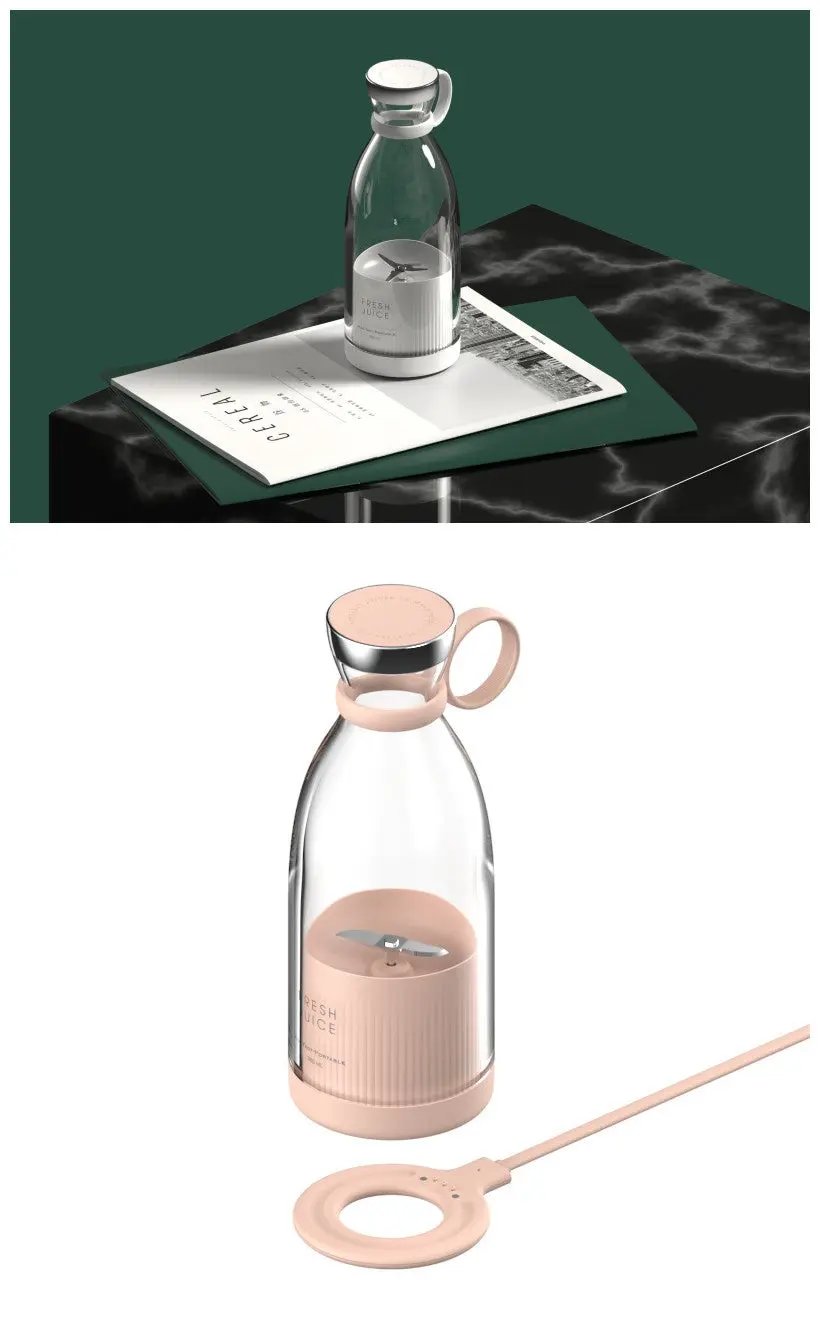 350ML USB Rechargeable Juicer Blender – Portable Smoothie Maker Cup Everware Hub