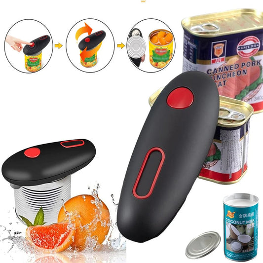 Electric Can Opener Automatic Jar Bottle Can Machine One Touch Portable Kitchen Hand Free Opening Opener Tool Gadgets Everware Hub