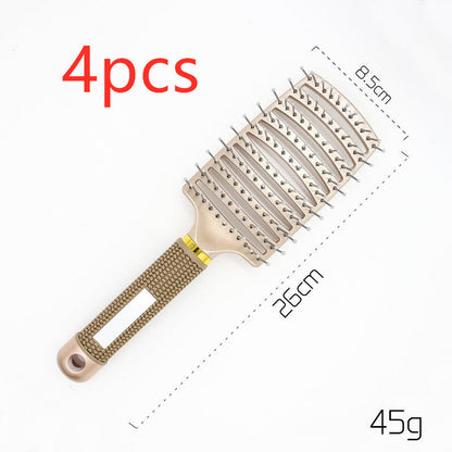 Hairbrush Anti Klit Brushy Haarborstel Women Detangler Hair Brush Bristle Nylon Scalp Massage  Teaser Hair Brush Comb Everware Hub