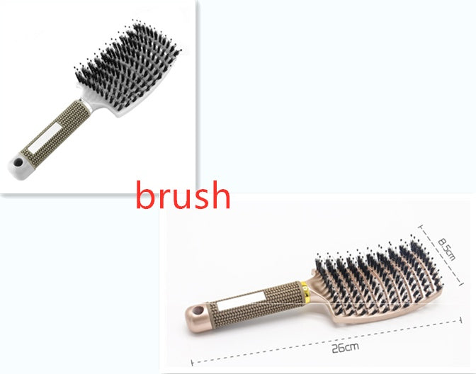 Hairbrush Anti Klit Brushy Haarborstel Women Detangler Hair Brush Bristle Nylon Scalp Massage  Teaser Hair Brush Comb Everware Hub