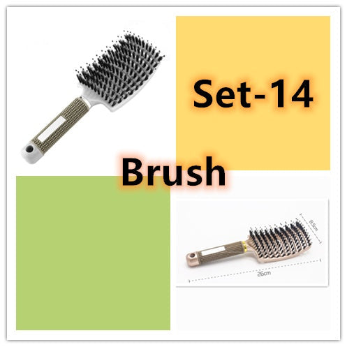 Hairbrush Anti Klit Brushy Haarborstel Women Detangler Hair Brush Bristle Nylon Scalp Massage  Teaser Hair Brush Comb Everware Hub