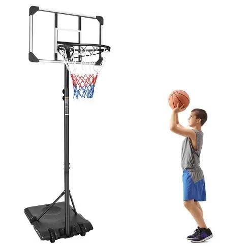 Portable Basketball Hoop for Teens – 5.6ft to 7ft Height Adjustable Everware Hub