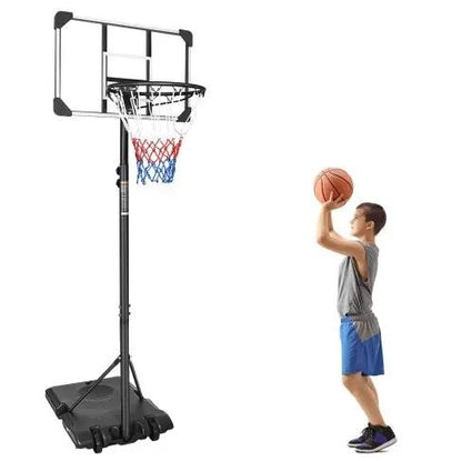 Portable Basketball Hoop for Teens – 5.6ft to 7ft Height Adjustable Everware Hub