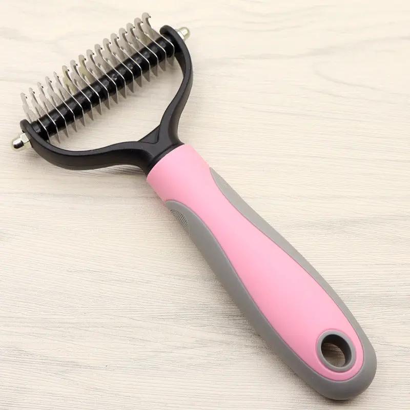 Double-Sided Dematting Comb, Knot Remover for Long-Haired Dogs Everware Hub