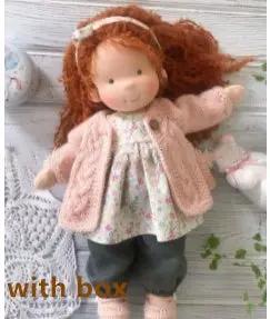 Handmade Plush Doll, Golden Curly Hair Girl , Soft Stuffed Doll Gift for Kids & Collectors Everware Hub