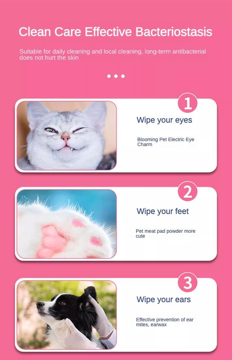 Dog And Cat Wet Wipes, Fragrance Free, Plant.based  SKIP THE BATH Gentle Cleansing AndDeodorizing,Hypoallergenic, Wipes For PawsEars, Fur, Eye Ducts And Butt Everware Hub