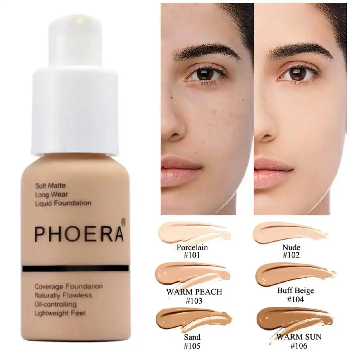 Explosive Press Type Oil Control Natural Color Matte Concealer Foundation Cream Everware Hub