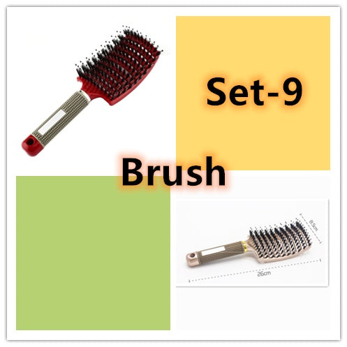 Hairbrush Anti Klit Brushy Haarborstel Women Detangler Hair Brush Bristle Nylon Scalp Massage  Teaser Hair Brush Comb Everware Hub