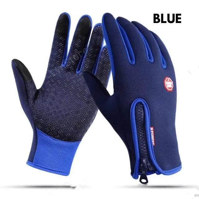 Winter Touchscreen Motorcycle Gloves – Waterproof, Windproof, Fleece-Lined Sports Riding Gloves Everware Hub