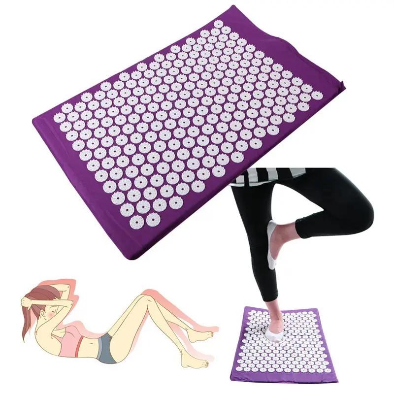 Acupressure Yoga Mat & Pillow Set – Massage Cushion for Back, Neck & Stress Relief Therapy Everware Hub
