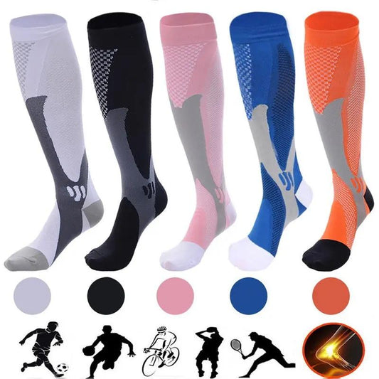 Compression Socks for Men & Women , Athletic Fit for Running, Flight, Travel, Circulation & Muscle Recovery Everware Hub