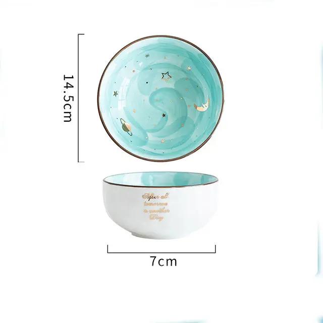 Cute Ceramic Breakfast & Salad Bowl, Creative Eating Bowl for Cereal, Noodles & Snacks Everware Hub