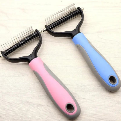 Double-Sided Dematting Comb, Knot Remover for Long-Haired Dogs Everware Hub