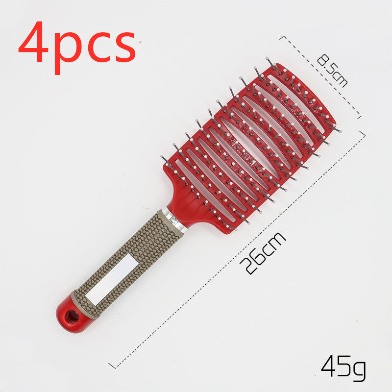 Hairbrush Anti Klit Brushy Haarborstel Women Detangler Hair Brush Bristle Nylon Scalp Massage  Teaser Hair Brush Comb Everware Hub