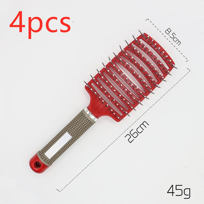 Hairbrush Anti Klit Brushy Haarborstel Women Detangler Hair Brush Bristle Nylon Scalp Massage  Teaser Hair Brush Comb Everware Hub