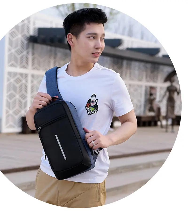 Anti-Theft USB Charging Chest Bag – Crossbody Sling Backpack for Travel, Outdoor & Daily Use Everware Hub