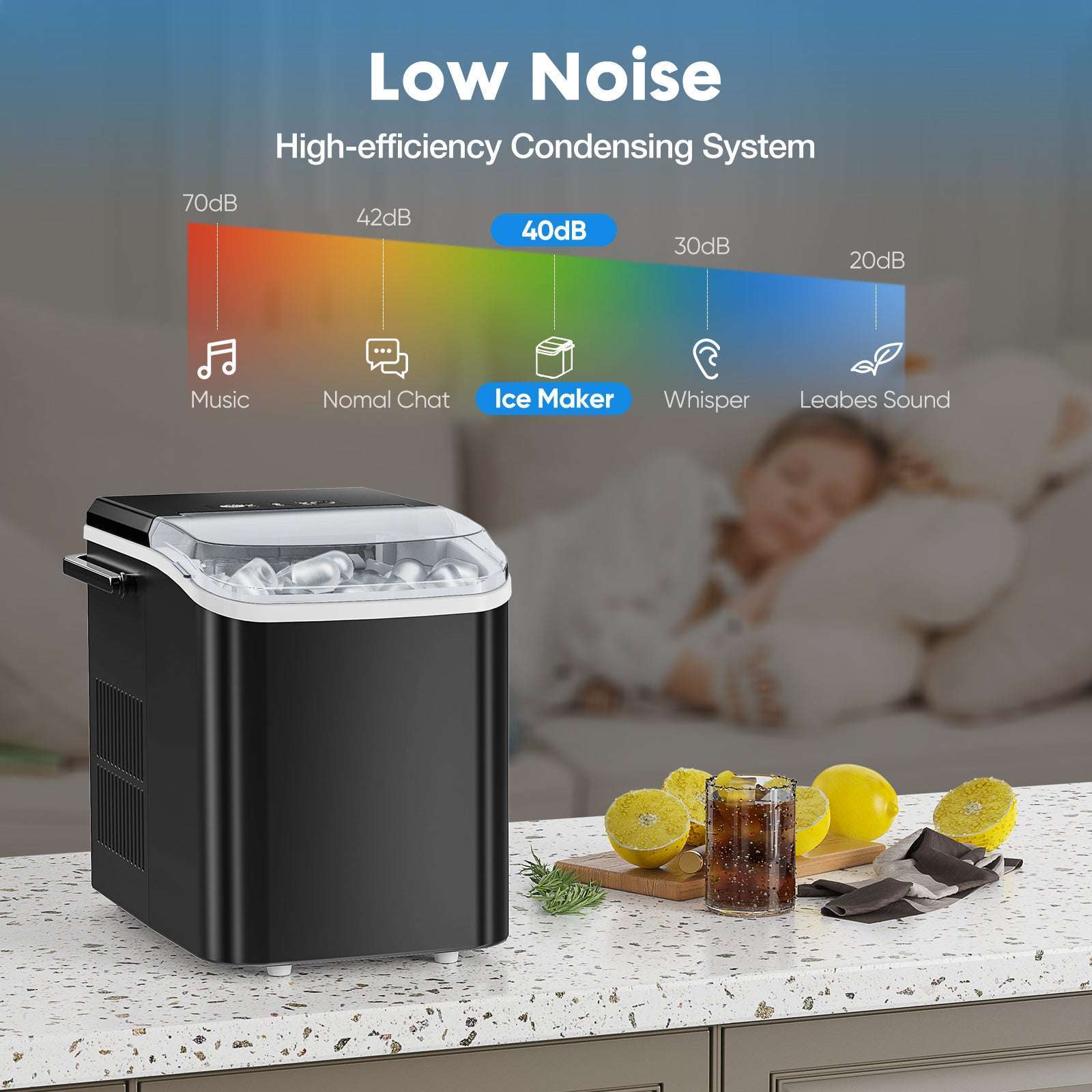 Portable Ice Maker – Fast Home & Office Ice Machine