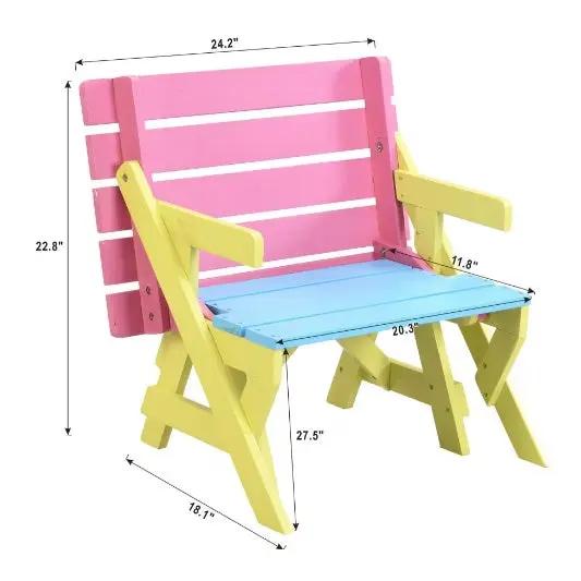 KID'S MULTI-FUNCTIONAL ARM CHAIR,TABLE 2 BENCHES Everware Hub