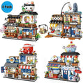 4 PACK Brick Building Set For Kids, 2969 PCS Building Blocks Kit Japanese Street Building Toy Set Gift For 6-15 Years Old Kid And Adult Everware Hub