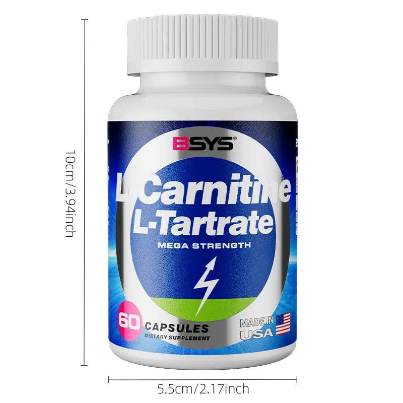 BSYS L-Carnitine L-Tartrate 60 Capsules – Energy, Metabolism & Workout Recovery Support Everware Hub
