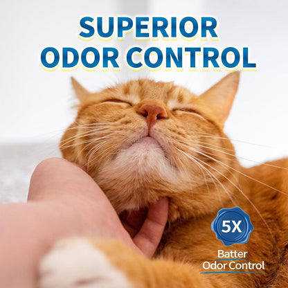 Crystal Cat Litter For Pets, No Caking, Odor Control, Light Weight, Low Dust, Easy To Use Everware Hub