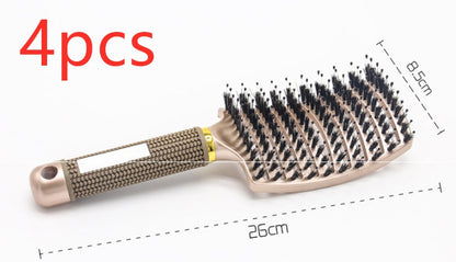 Hairbrush Anti Klit Brushy Haarborstel Women Detangler Hair Brush Bristle Nylon Scalp Massage  Teaser Hair Brush Comb Everware Hub